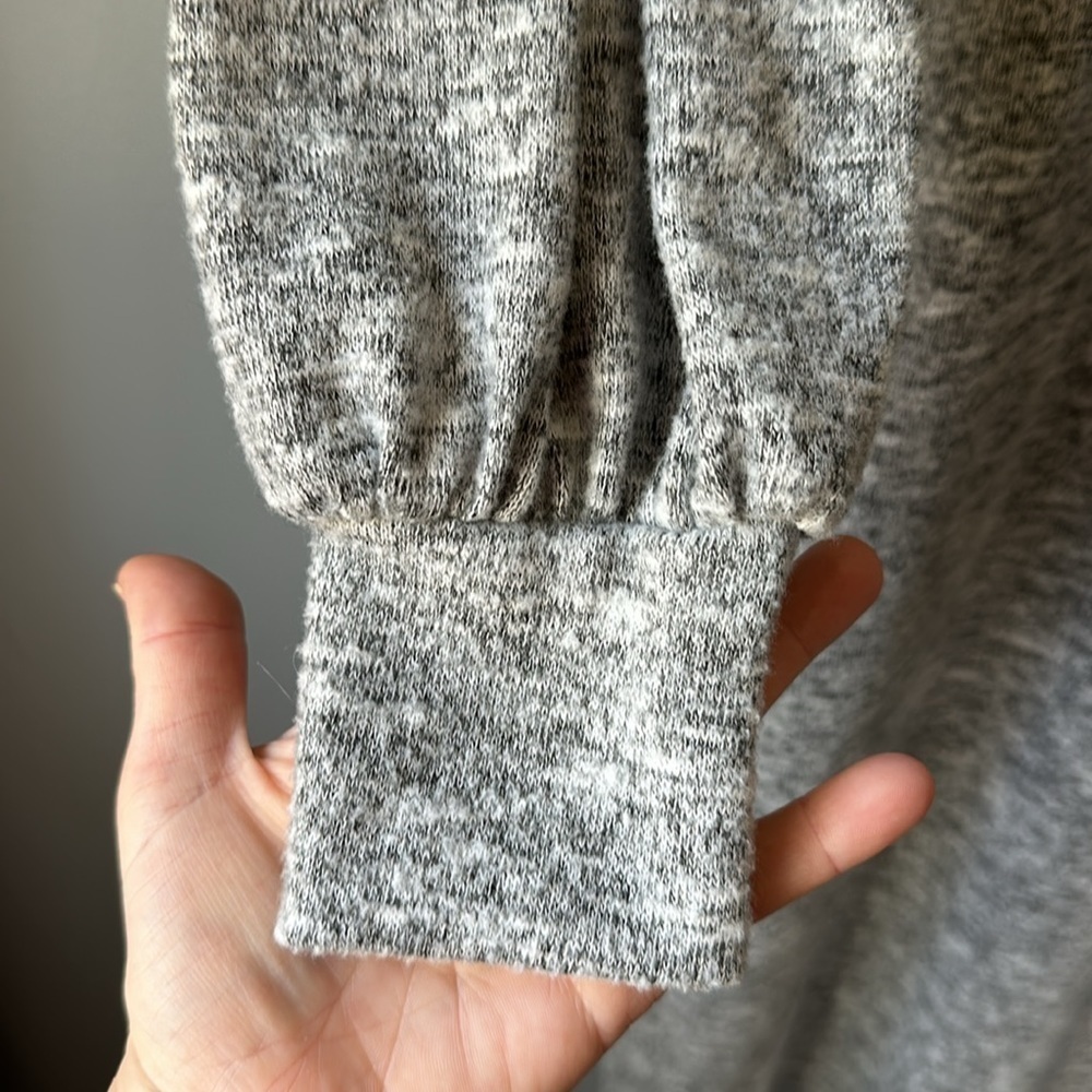 Lulus Mattea Heathered Grey Cowl Neck Midi Sweater Dress women's XS - Picture 5 of 13